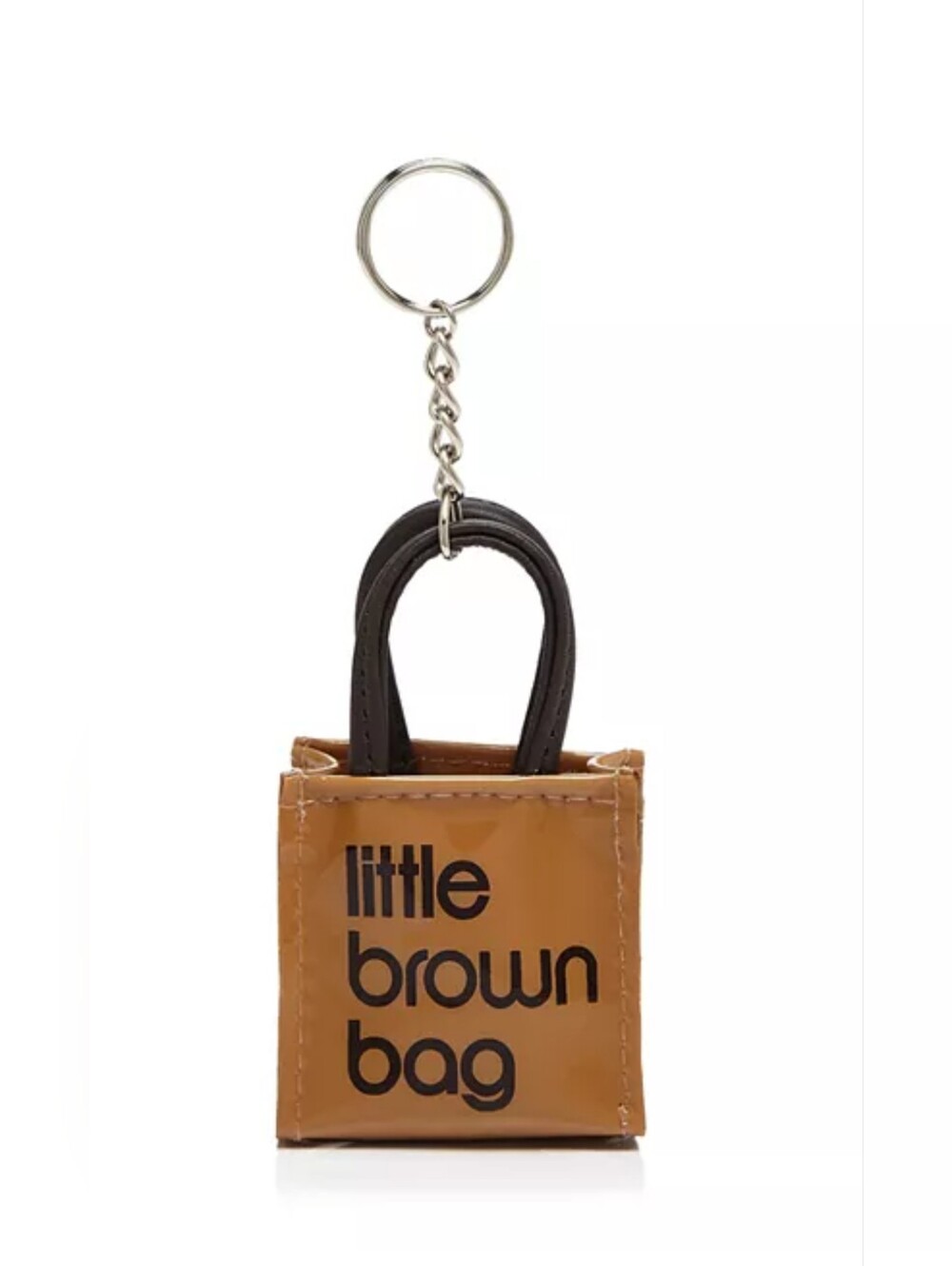 (1770) NWT BLOOMINGDALE'S Little Brown Bag Key Fob